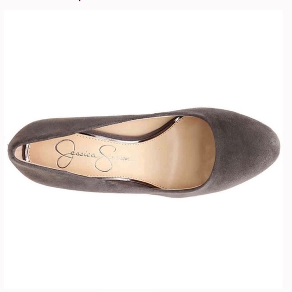 Jessica Simpson Belemo Block Heel gray shoes Sz 8.5M - Picture 3 of 10